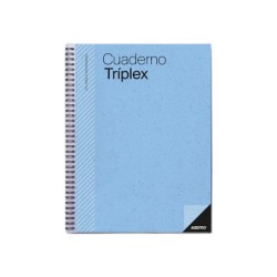 Cuaderno triplex additio plan de curso evaluacion agenda plan semanal y tutorias fundas transparentes 22,5x31cm