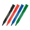 Rotulador q-connect marcador permanente negro punta biselada 5 mm