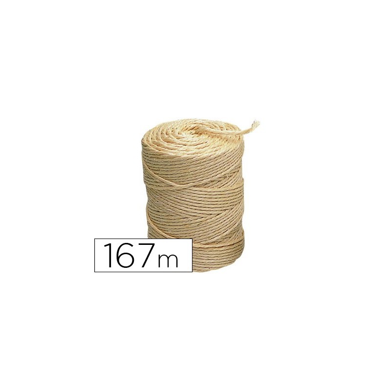 Cuerda sisal 3 cabos liderpapel rollo 1 kg