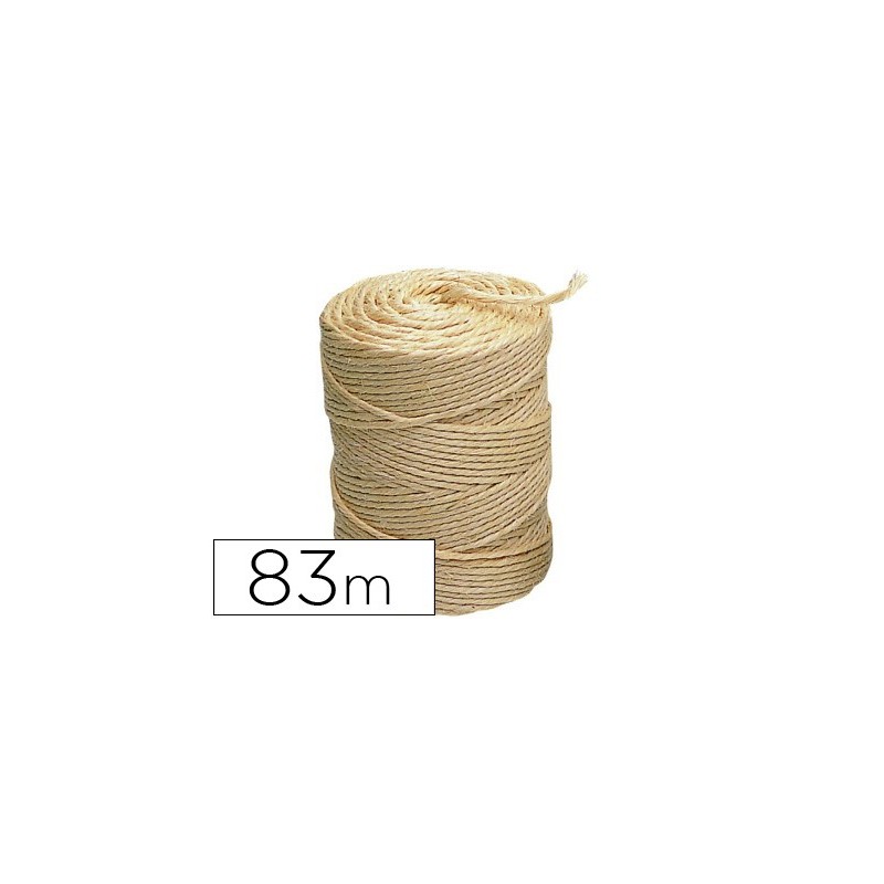 Cuerda sisal 3 cabos liderpapel rollo 1/2 kg