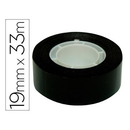Cinta adhesiva apli 33 mt x 19 mm color negro