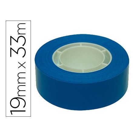 Cinta adhesiva apli 33 mt x 19 mm color azul