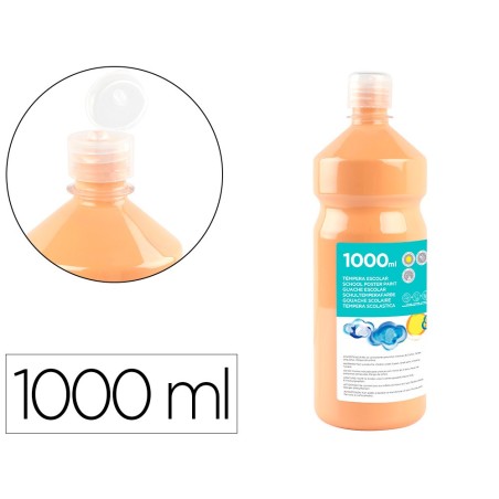 Tempera liquida liderpapel escolar 1000 ml carne