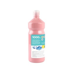Tempera liquida liderpapel escolar 1000 ml rosa