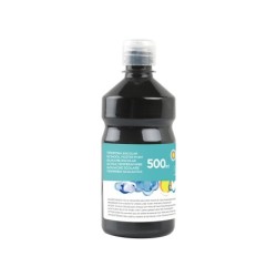 Tempera liquida liderpapel escolar 500 ml negro
