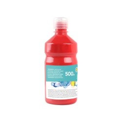 Tempera liquida liderpapel escolar 500 ml rojo