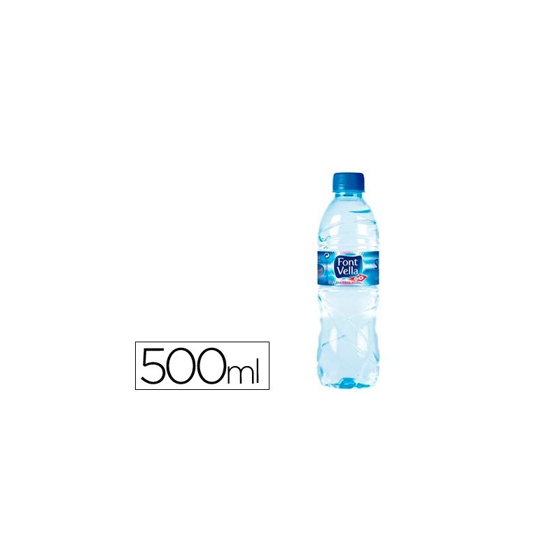 Agua mineral natural font vella sant hilari 500 ml
