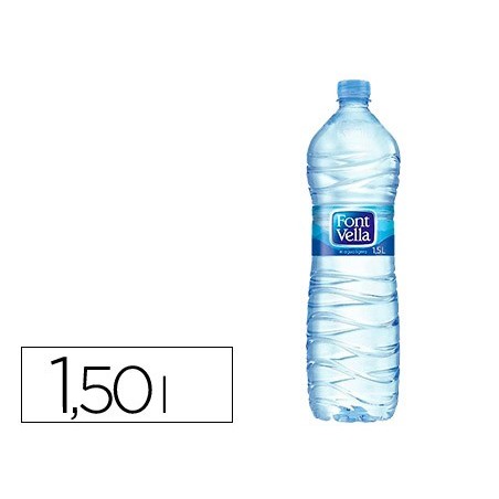 Agua mineral natural font vella botella sant hilari 1,5 l