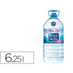 Agua mineral natural font vella sant hilari garrafa 6,25 l
