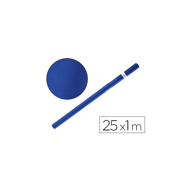 Papel kraft liderpapel azul azurita turquesa rollo 25x1 mt