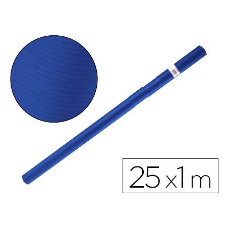 Papel kraft liderpapel azul azurita turquesa rollo 25x1 mt