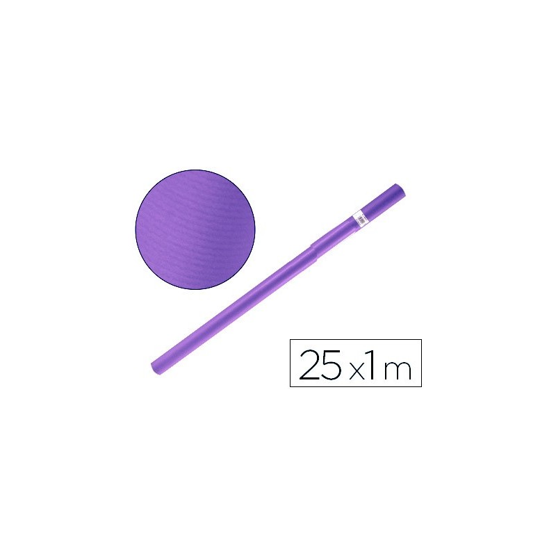 Papel kraft liderpapel violeta rollo 25x1 mt
