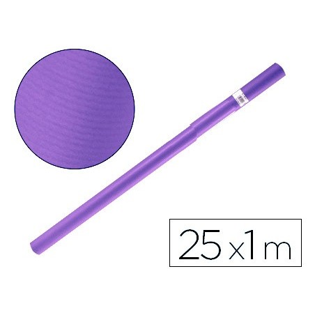 Papel kraft liderpapel violeta rollo 25x1 mt