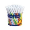 Rotulador giotto turbo color bote de 96 unidades 12 colorespor 8 unidades de cada color lavables con punta bloqueada