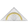 Escuadra liderpapel geometria 16 cm plastico cristal