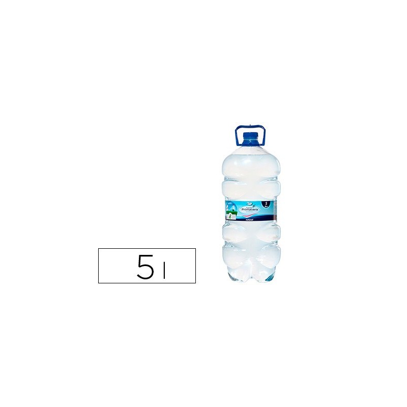 Agua mineral natural fuente primavera garrafa de 5 l