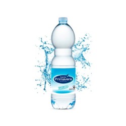 Agua mineral natural fuente primavera botella de 1,5 l
