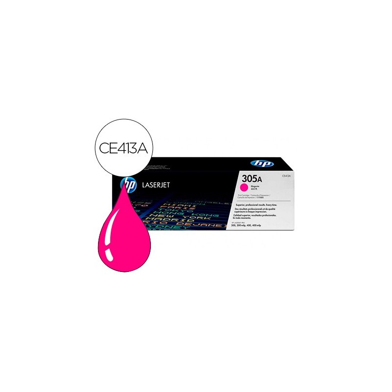 Toner hp 305a laserjet m351/m451/m375/m475 magenta 2600 pag