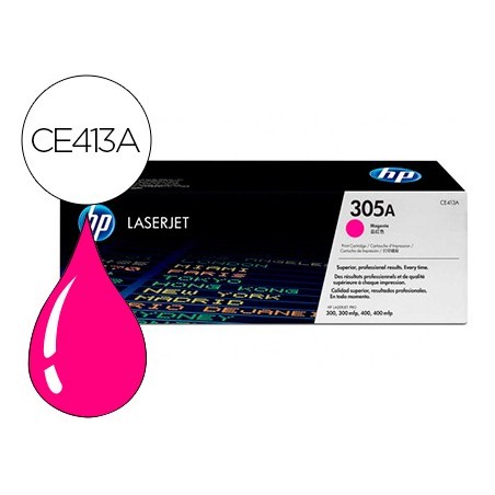 Toner hp 305a laserjet m351/m451/m375/m475 magenta 2600 pag
