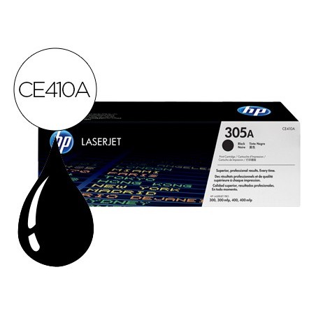 Toner hp 305a laserjet m351/m451/m375/m475 negro 2200 pag