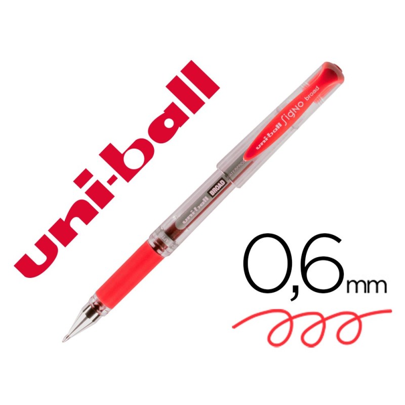 Boligrafo uni-ball um-153 signo broad rojo 1 mm tinta gel Boligrafo uni-ball um-153 signo broad rojo 1 mm tinta gel