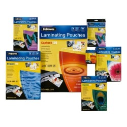 Bolsa de plastificar fellowes brillo din a4 80 mc pack 25 unidades