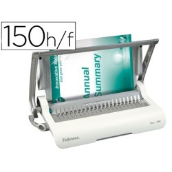 Encuadernadora para canutillo fellowes star150 perfora 15 hojas tamaño din a4 encuaderna hasta 150 hojas
