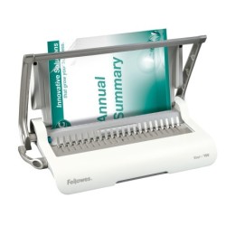 Encuadernadora para canutillo fellowes star150 perfora 15 hojas tamaño din a4 encuaderna hasta 150 hojas