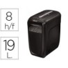 Destructora de documentos fellowes 60 cs capacidad de corte 10 hojas destruye clips grapas y tarjetas