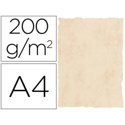 Papel pergamino din a4 200 gr color marmol beige paquete de 25 hojas