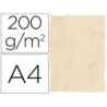 Papel pergamino din a4 200 gr color marmol beige paquete de 25 hojas