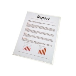Carpeta esselte dossier uñero plastico folio transparente 110 micras