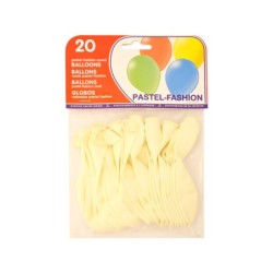 Globo 100% latex biodegradable blanco bolsa de 20 unidades