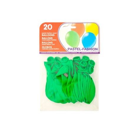 Globo 100% latex biodegradable verde pistacho bolsa de 20 unidades