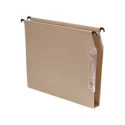 Carpeta colgante fade din a4 visor lateral 250x330x30 mm kraft