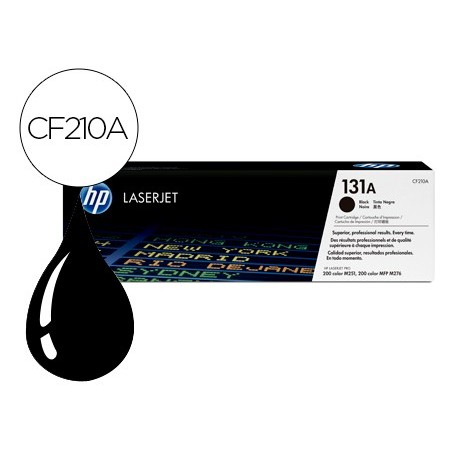 Toner hp 131a laserjet m251/m276 negro 1600 pag