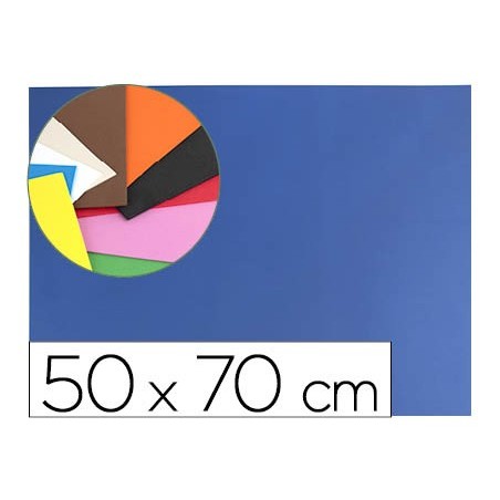 Goma eva liderpapel 50x70cm 60g/m2 espesor 1.5mm azul oscuro