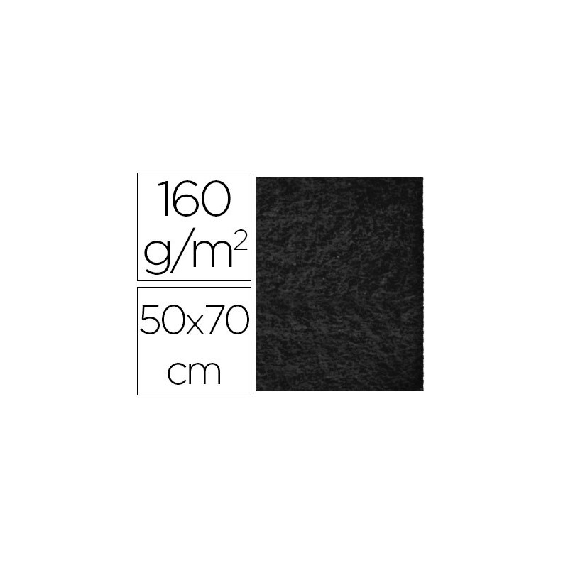 Fieltro liderpapel 50x70cm negro 160g/m2