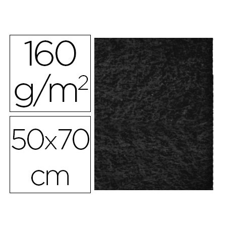 Fieltro liderpapel 50x70cm negro 160g/m2