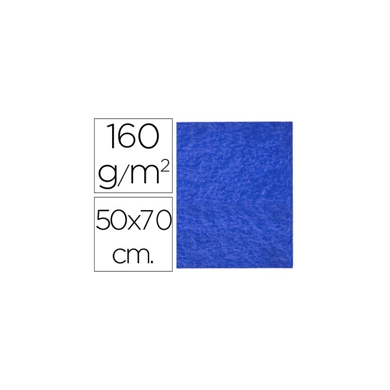 Fieltro liderpapel 50x70cm azul oscuro 160g/m2