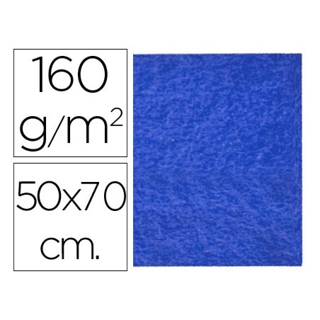 Fieltro liderpapel 50x70cm azul oscuro 160g/m2