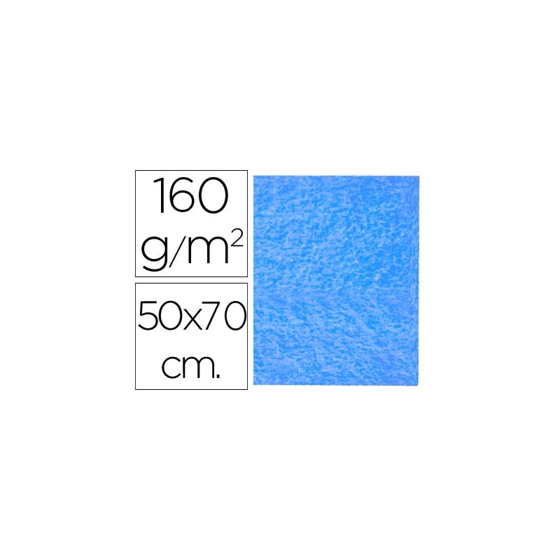 Fieltro liderpapel 50x70cm azul claro 160g/m2