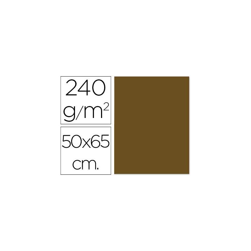 Cartulina liderpapel 50x65 cm 240 g/m2 marron claro escolar