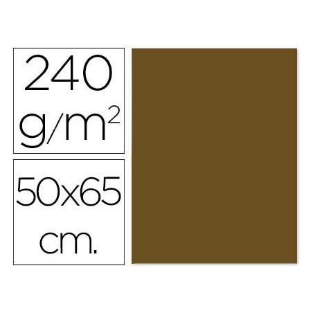 Cartulina liderpapel 50x65 cm 240 g/m2 marron claro escolar