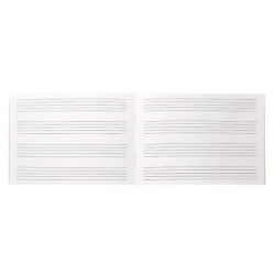 Bloc musica liderpapel pentagrama 5mm cuarto 20 hojas 100g/m2 grapado