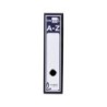 Archivador de palanca liderpapel carton forrado folio jaspeado negro con caja classic blue