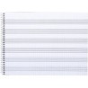 Bloc musica liderpapel combi pentagrama cuadriculado 2,5mm cuarto 20 hojas 100g/m2