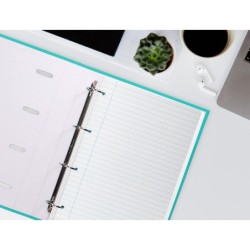 Recambio liderpapel a4 pautaguia 100 hojas 75 g/m2 cuadriculado pautado 2,5 mm con margen 4 taladros