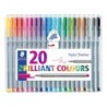 Rotulador staedtler triplus fineliner 334 estuche de 20 unidades colores surtidos