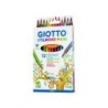 Lapices de colores giotto stilnovo maxi caja de 12 unidades colores surtidos mina 4,3 mm